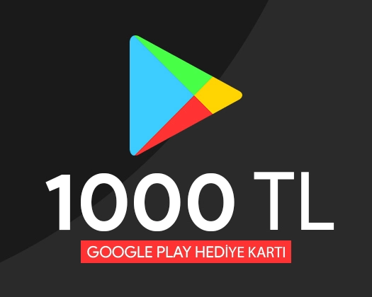 1000 TL Google Play Hediye Kartı
