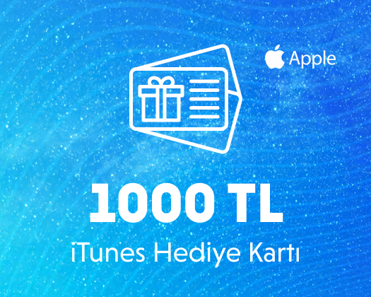 Apple Store iTunes 1000 TL Hediye Kartı